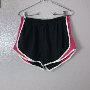 Nike black pink athletic workout gym shorts